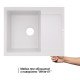 Кухонна мийка Lidz 625x500 / 200 WHI-01 (LIDZWHI01625500200)