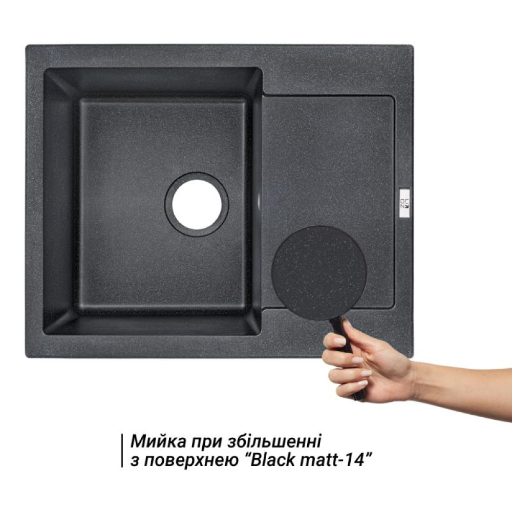 Кухонна мийка Lidz 625x500 / 200 BLM-14 (LIDZBLM14625500200)