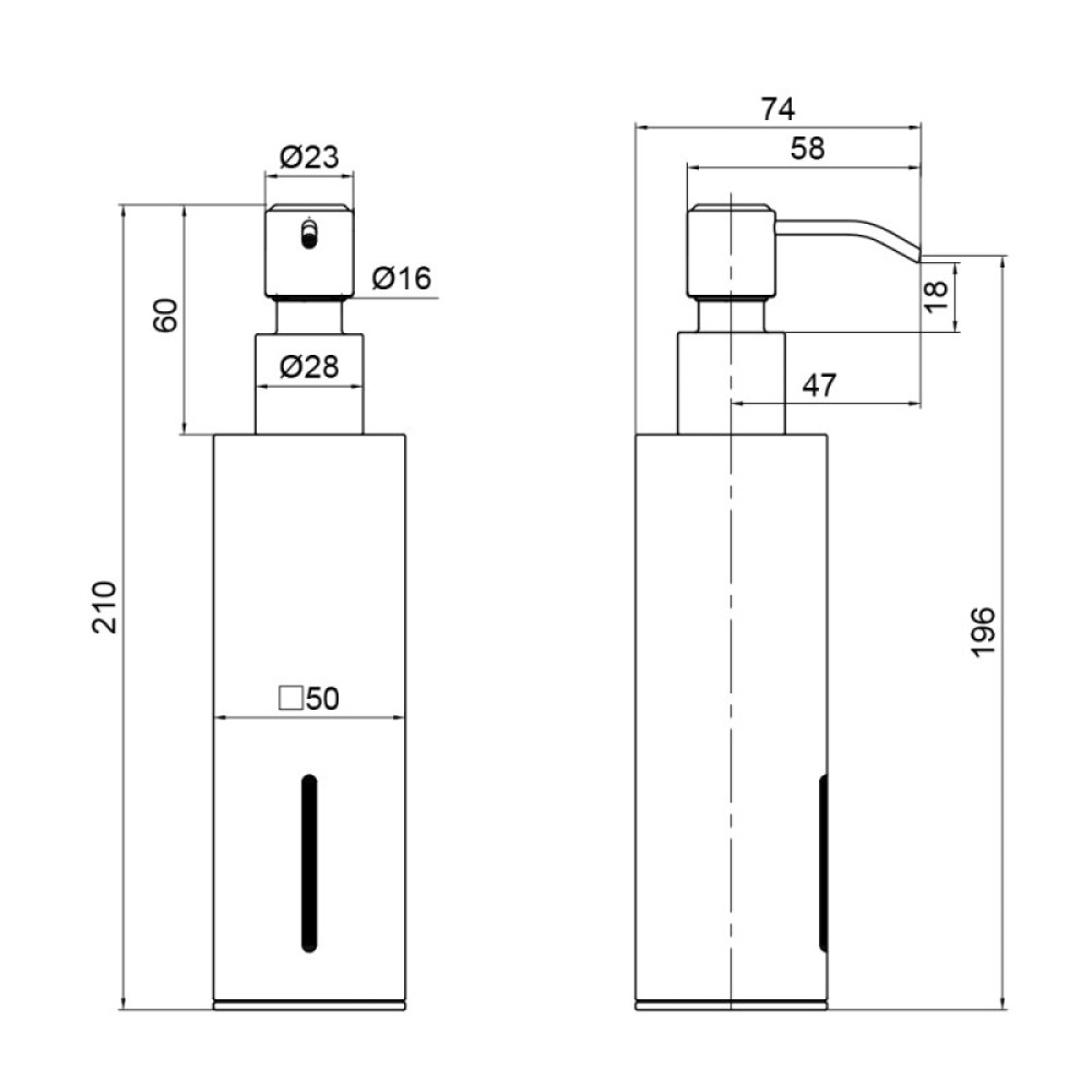 Дозатор для рідкого мила Qtap Liberty BLM 1152-2