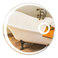 Зеркало Qtap Mideya с антизапотеванием (DC-F804) 590х590 QT2078F804W