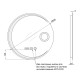 Дзеркало Qtap Mideya (DC-F804) 600х600 QT2078F804W