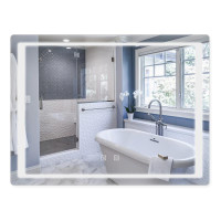 Зеркало Qtap Mideya 800х600 (DC-B902-1) с LED-підсвіткою і антизапотіванням QT2078B9021W