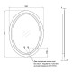 Дзеркало Qtap Mideya (DC-B805-1) 600х800 QT2078B8051W