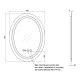 Дзеркало Qtap Mideya (DC-F805-1) 600х800 QT2078F8051W
