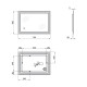 Дзеркало Qtap Stork з LED-підсвічуванням, Reverse QT15781403W 