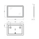 Дзеркало Qtap Swan з LED-підсвічуванням QT1678141470100W