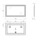 Дзеркало Qtap Swan з LED-підсвічуванням QT1678141470120W 