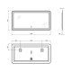 Дзеркало Qtap Swan з LED-підсвічуванням QT1678141470140W 