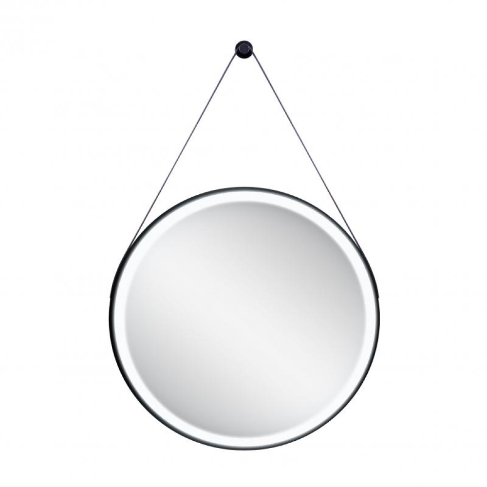 Дзеркало Qtap Robin R600 Black з LED-підсвічуванням QT13786502B 