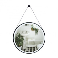 Дзеркало Qtap Robin R600 Black з LED-підсвічуванням QT13786502B 