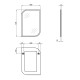 Дзеркало Qtap Scorpio White QT1478FL8130AW