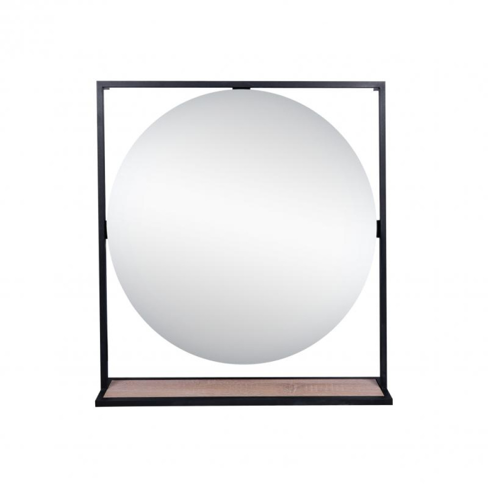 Дзеркало Qtap Taurus Black/Whitish oak з LED-підсвічуванням QT2478ZP800BWO