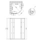 Душевая кабина Lidz Latwa SC90x90.SAT.MID.FR