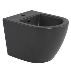 Биде подвесное Qtap Robin Anthracite QT13551381GAN