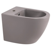 Биде подвесное Qtap Robin Stone grey QT13551381GSG
