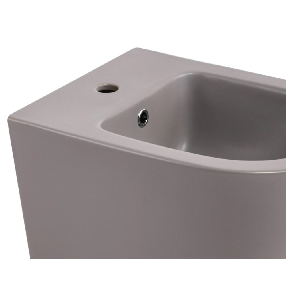 Биде подвесное Qtap Robin Stone grey QT13551381GSG