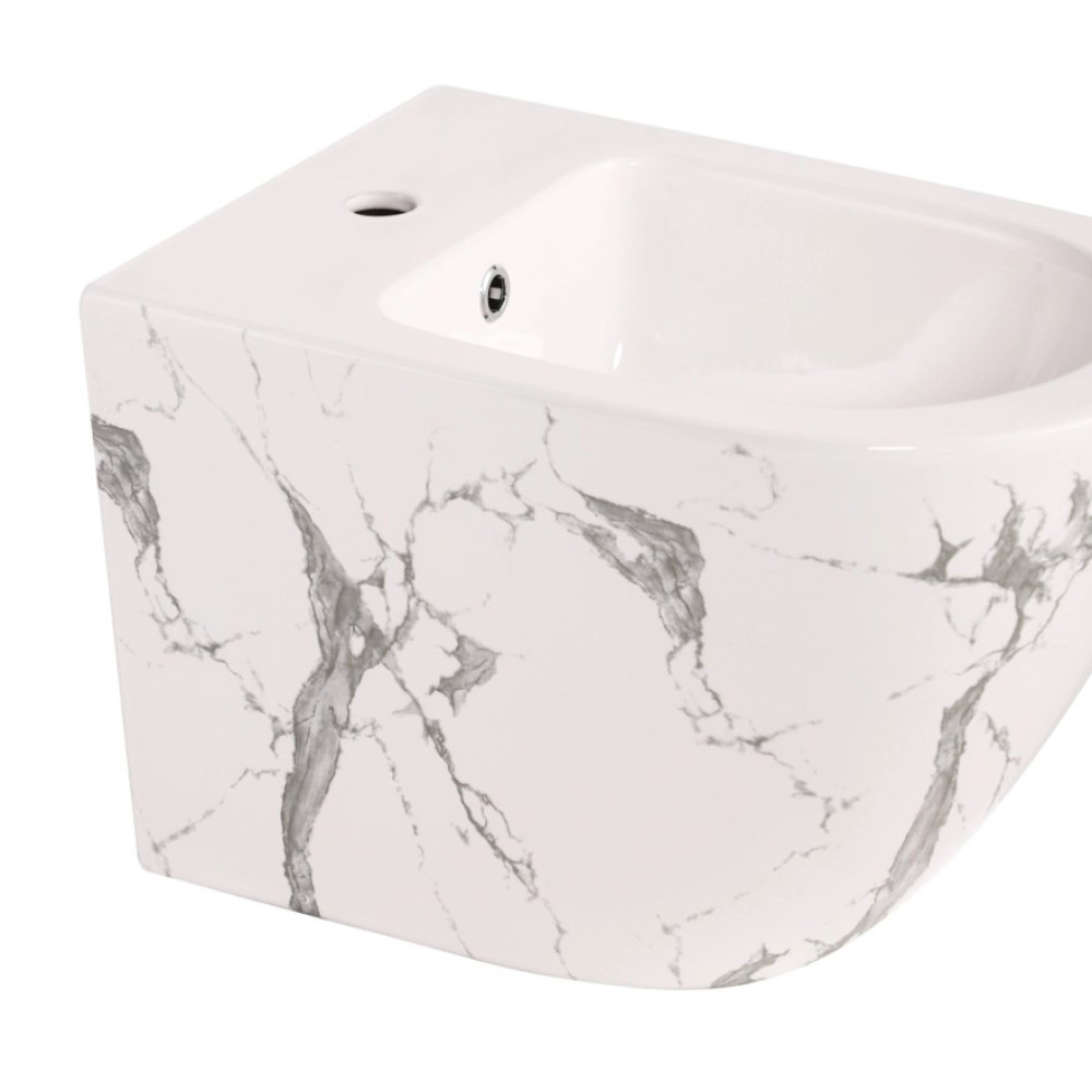 Биде подвесное Qtap Robin Marble QT13551381GMR