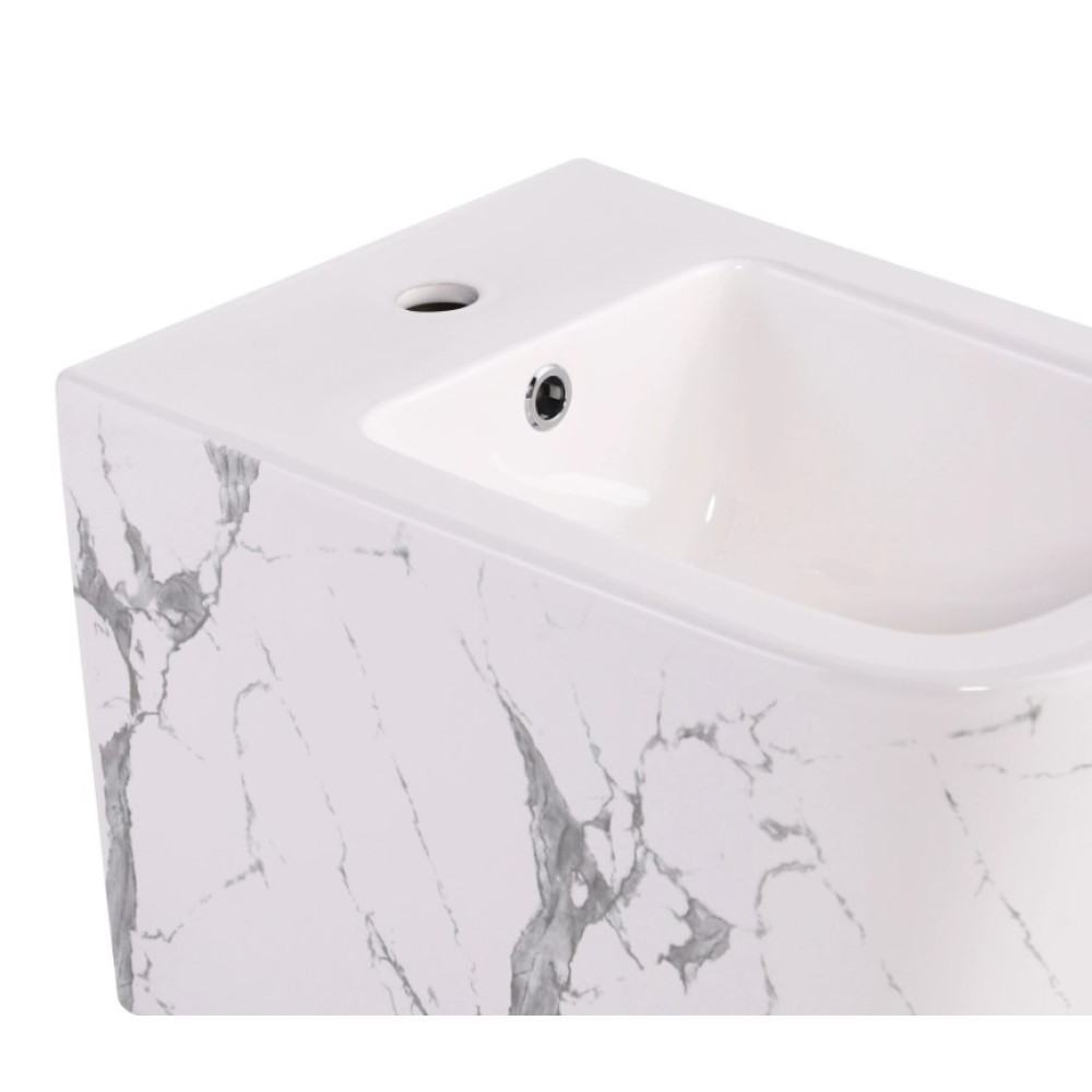 Биде подвесное Qtap Tern Marble QT17551303GMR