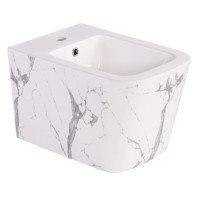 Біде підвісне Qtap Tern Marble QT17551303GMR