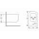 Біде підвісне Qtap Gemini White QTTAU28W49120
