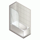 Шторка для ванни Qtap Standard CRM407513APL