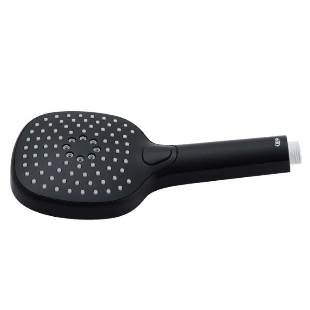 Душевая система универсальная Qtap Sloup Black Matt термостатическая с полкой QTSL57T105VNKBB