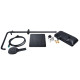 Душевая система универсальная Qtap Sloup Black Matt термостатическая с полкой QTSL57T105VNKBB