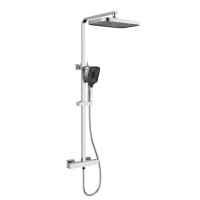 Душевая система универсальная Qtap Sloup Chrome термостатическая QTSL57103KNC