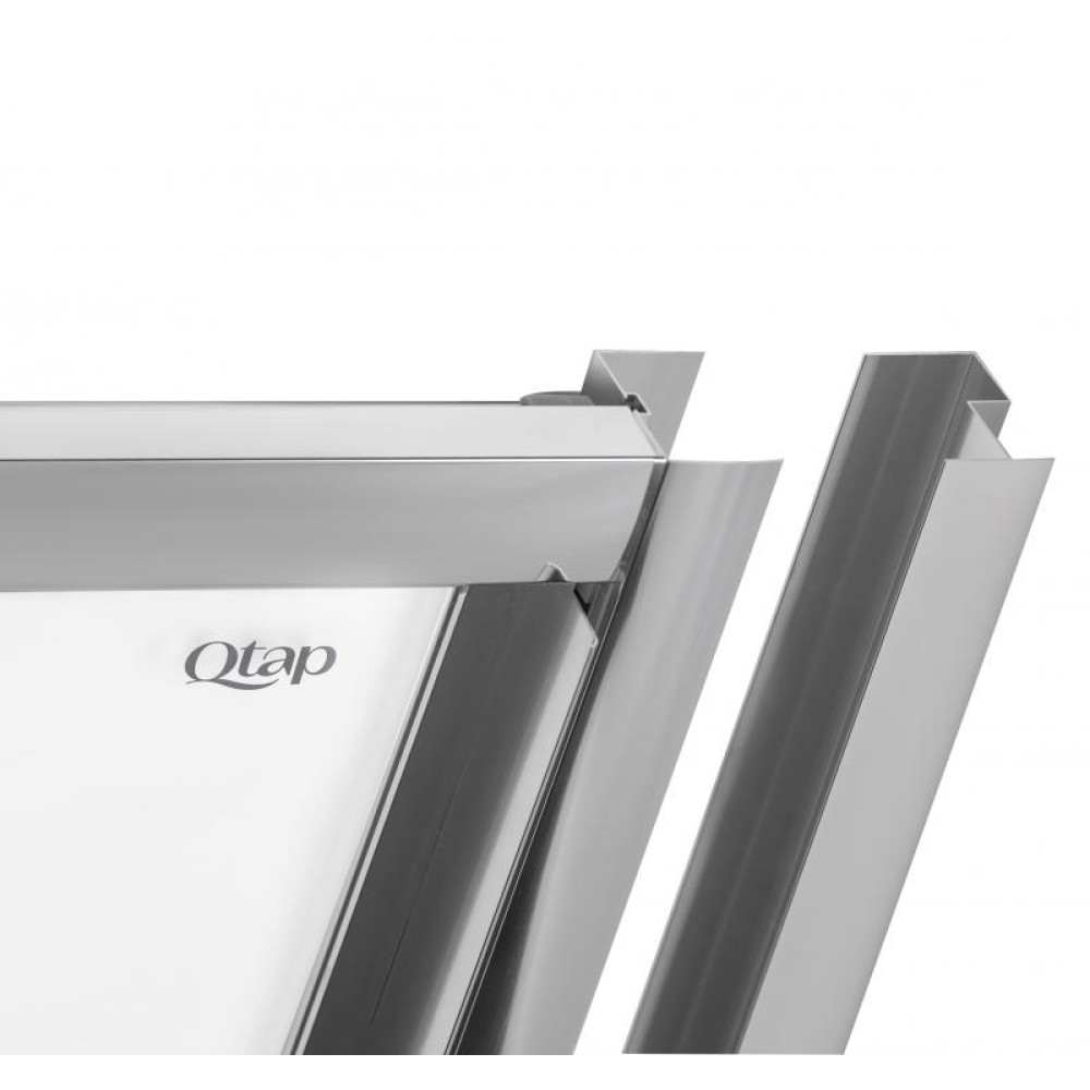 Душові двері QTAP Unifold CRM208.C4 з піддоном Unisquare 308815
