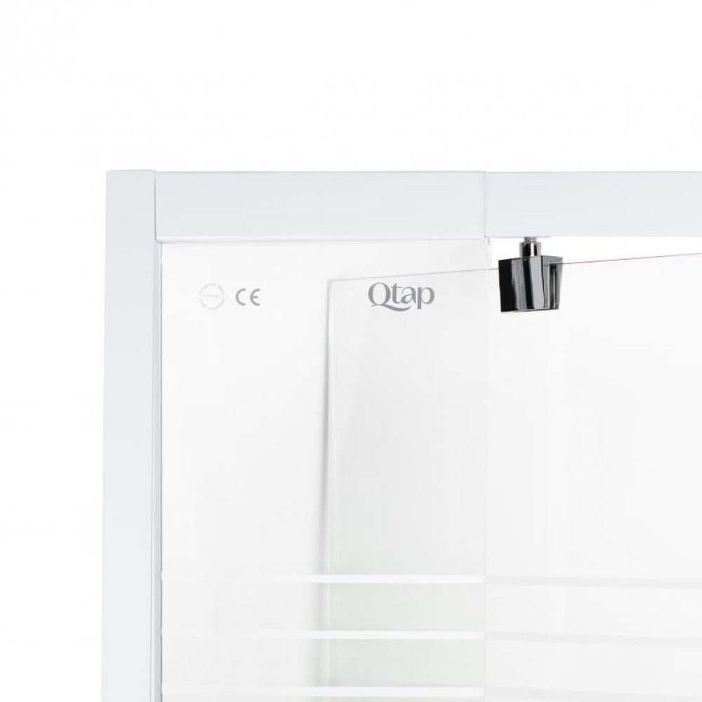 Душові двері QTAP Pisces WHI208-9.CP5 з піддоном Unisquare 308815