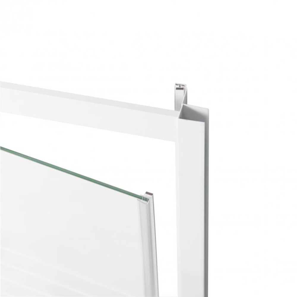 Душові двері QTAP Pisces WHI208-9.CP5 з піддоном Unisquare 309915