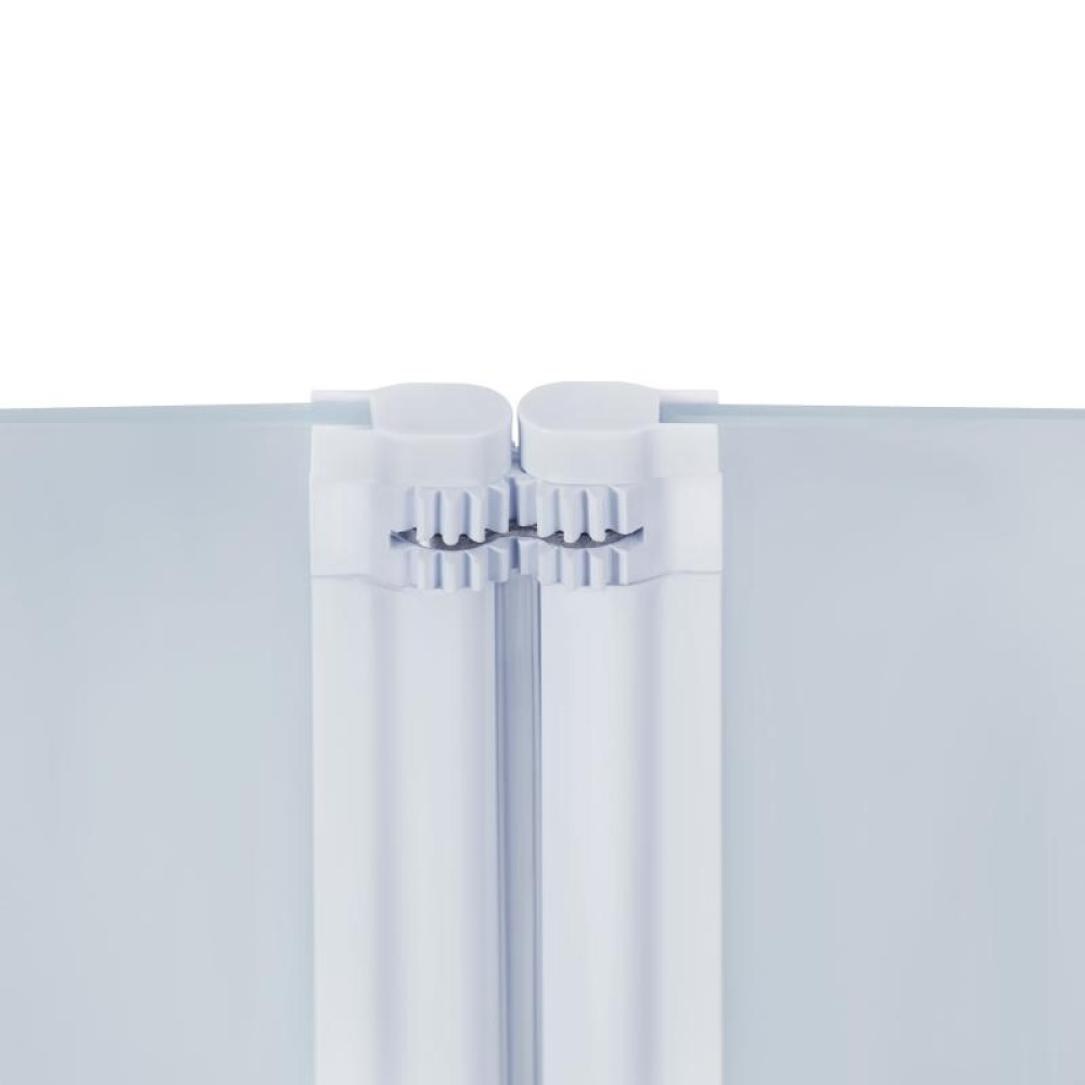 Штора на ванну Qtap Gemini WHI40114RP6 скло Pear 6 мм