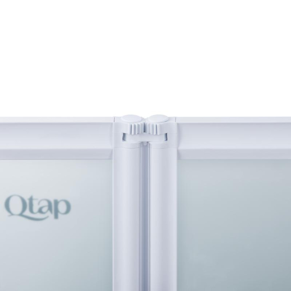 Штора на ванну Qtap Gemini WHI401214RP4 скло Pear 4 мм