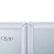 Штора на ванну Qtap Gemini WHI401214RP4 скло Pear 4 мм