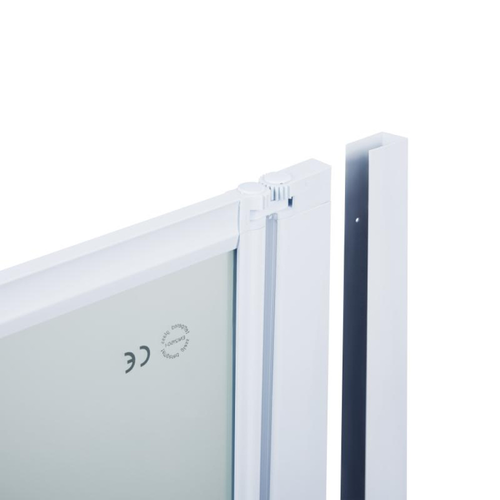 Штора на ванну Qtap Gemini WHI401314RP4 скло Pear 4 мм