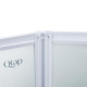 Штора на ванну Qtap Gemini WHI401314RP4 скло Pear 4 мм