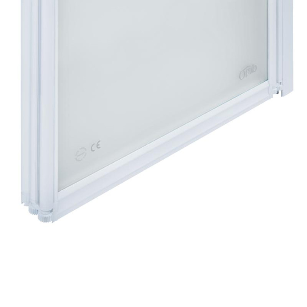 Штора на ванну Qtap Gemini WHI401314RP4 скло Pear 4 мм