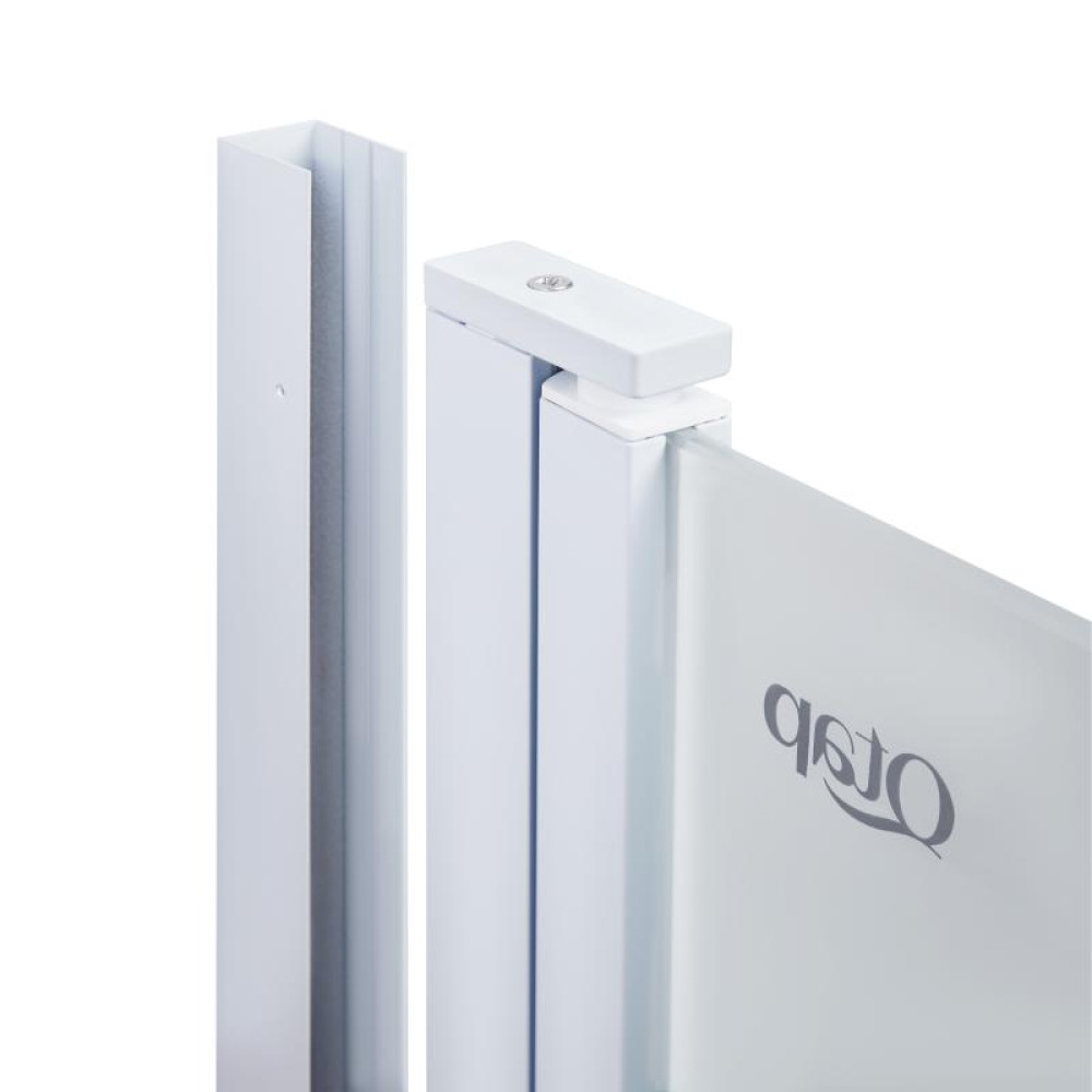 Штора на ванну Qtap Gemini WHI401314RP6 скло Pear 6 мм
