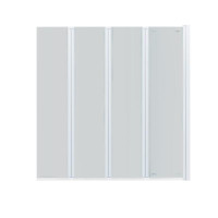 Штора на ванну Qtap Gemini WHI401314RP6 скло Pear 6 мм