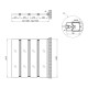 Штора на ванну Qtap Gemini WHI401314RP6 скло Pear 6 мм