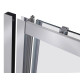 Душевые двери в нишу Qtap Taurus CRM209-1.C6 90-100x200 см, стекло Clear 6 мм, покрытие CalcLess (TAUCRM2091C6)