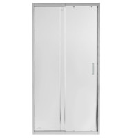 Душові двері в нішу Qtap Taurus CRM209-1.C6 90-100x200 см, скло Clear 6 мм, покриття CalcLess (TAUCRM2091C6)