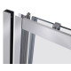 Душові двері в нішу Qtap Taurus CRM201-11.C6 110-120x200 см, скло Clear 6 мм, покриття CalcLess (TAUCRM201112C6)