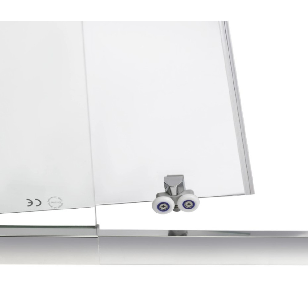 Душові двері в нішу Qtap Taurus CRM201-11.C6 110-120x200 см, скло Clear 6 мм, покриття CalcLess (TAUCRM201112C6)