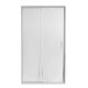 Душові двері в нішу Qtap Taurus CRM201-11.C6 110-120x200 см, скло Clear 6 мм, покриття CalcLess (TAUCRM201112C6)