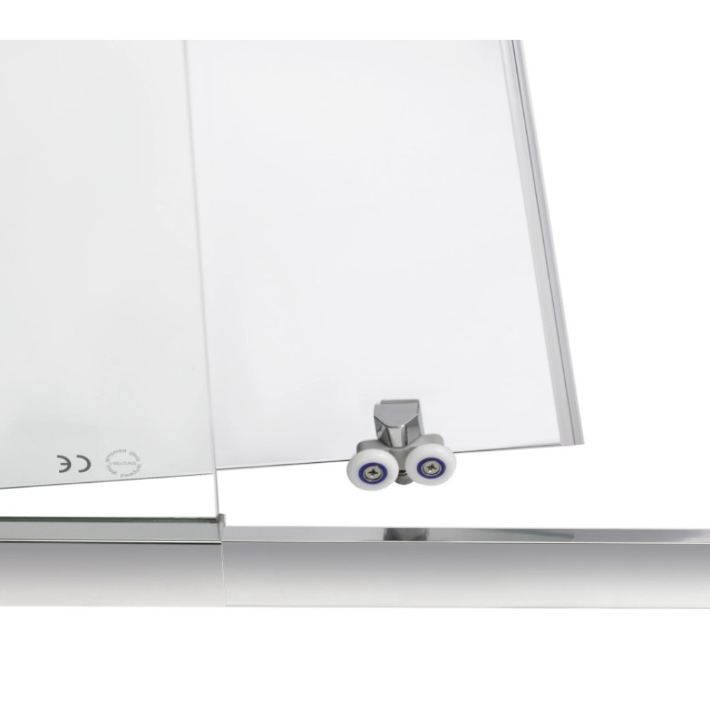 Душевые двери в нишу Qtap Taurus CRM2012-13.C6 120-130x200 см, стекло Clear 6 мм, покрытие CalcLess (TAUCRM201213C6)