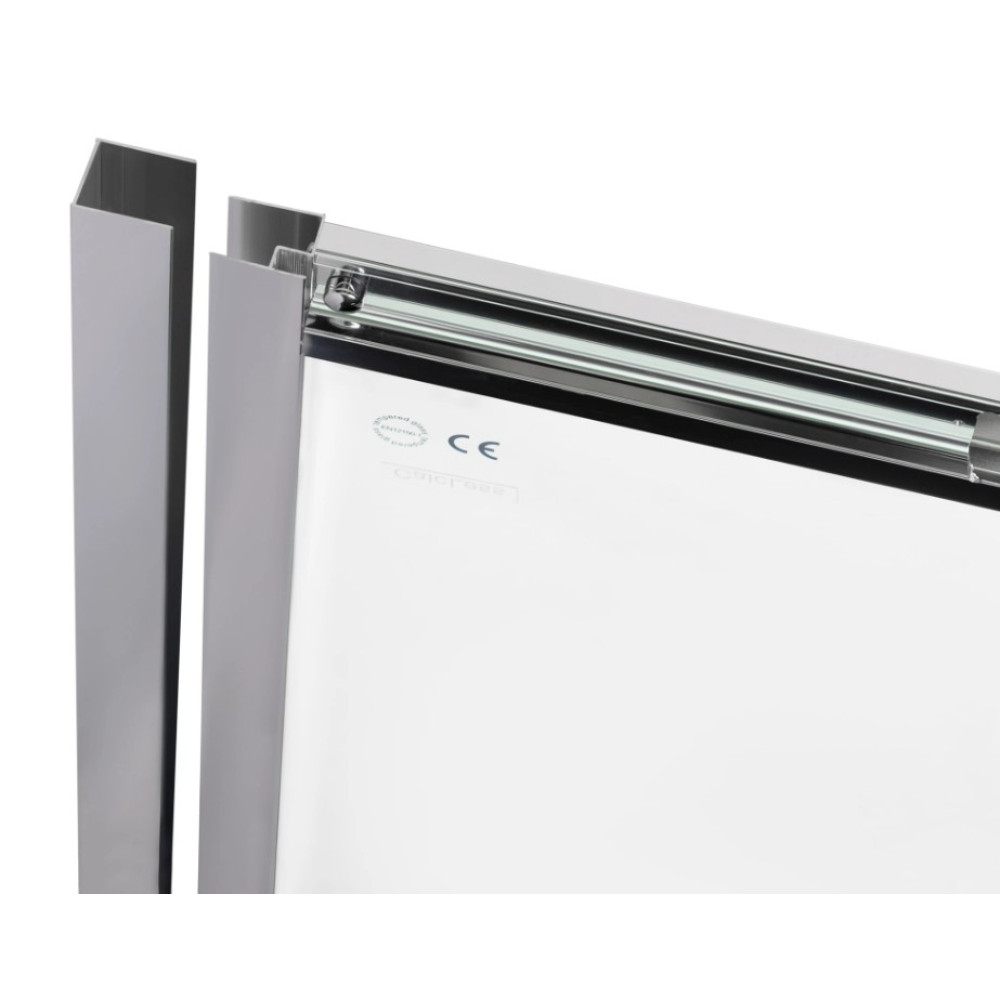 Душевые двери в нишу Qtap Taurus CRM2013-14.C6 130-140x200 см, стекло Clear 6 мм, покрытие CalcLess (TAUCRM201314C6)
