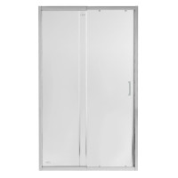 Душевые двери в нишу Qtap Taurus CRM2013-14.C6 130-140x200 см, стекло Clear 6 мм, покрытие CalcLess (TAUCRM201314C6)