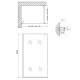 Душевая перегородка Qtap Walk-In Standard CRM2011.C8 110х200 см, стекло Clear 8 мм, покрытие CalcLess
