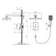 Душова система універсальна Qtap Aquarius Chrome QTAQA64103NGC